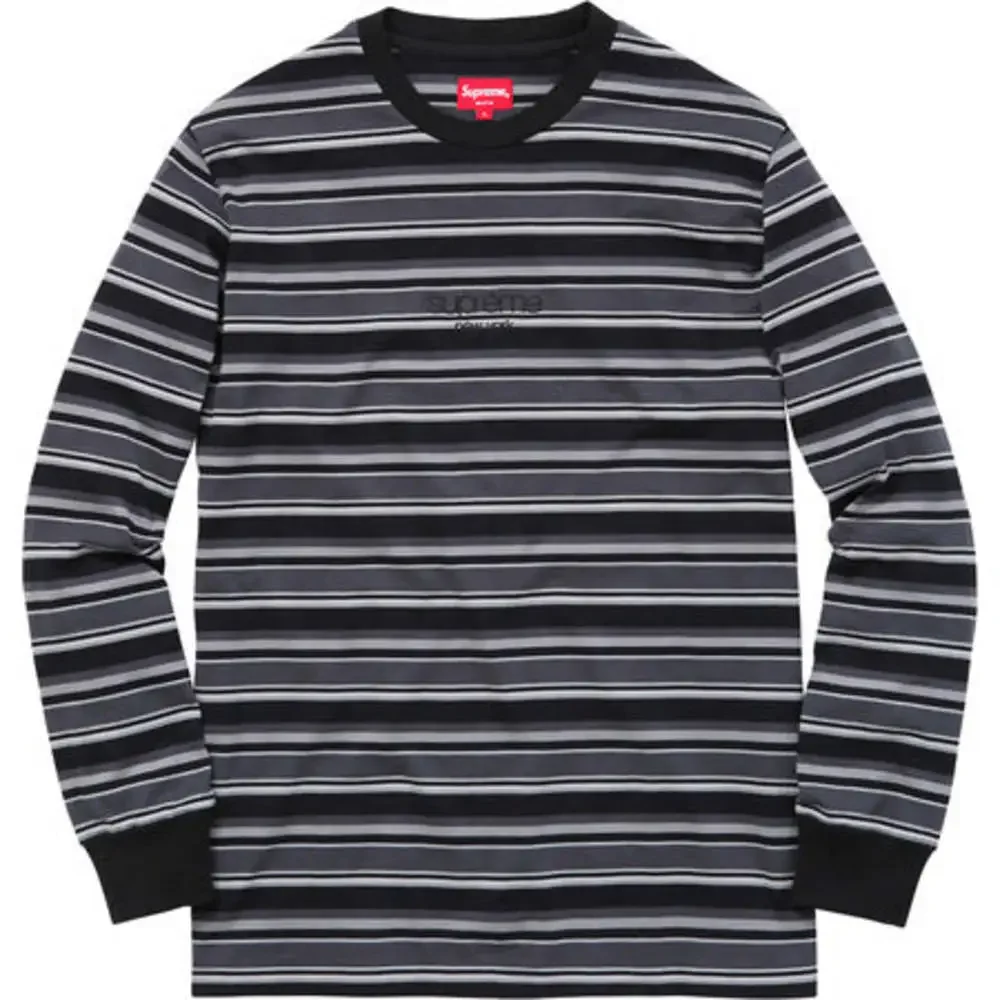 Supreme | Shirts | Supreme Multi Stripe Long Sleeve Top Black